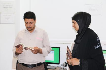 زيارة الشاعرة اللبنانية (أسيل سقلاوي) الى مكتبة الروضة الحيدرية