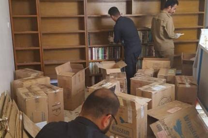 مكتبة رئيس اتحاد أدباء النجف تدخل ضمن اروقة مكتبة الروضة الحيدرية .‏