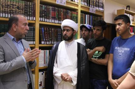 طلاب جامعة المثنى في ضيافة مكتبة الروضة الحيدرية 