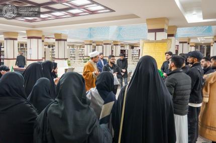 الأمين العام للعتبة العلوية المقدسة يستقبل وفدًا مُتعدِّد الجنسيات