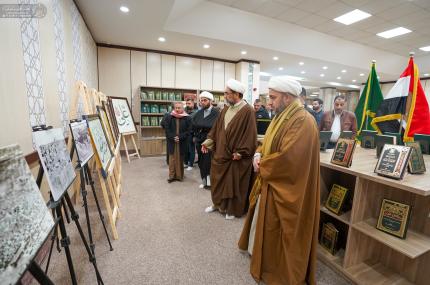 وفد تربوي من العاصمة بغداد يزور مكتبة الروضة الحيدرية