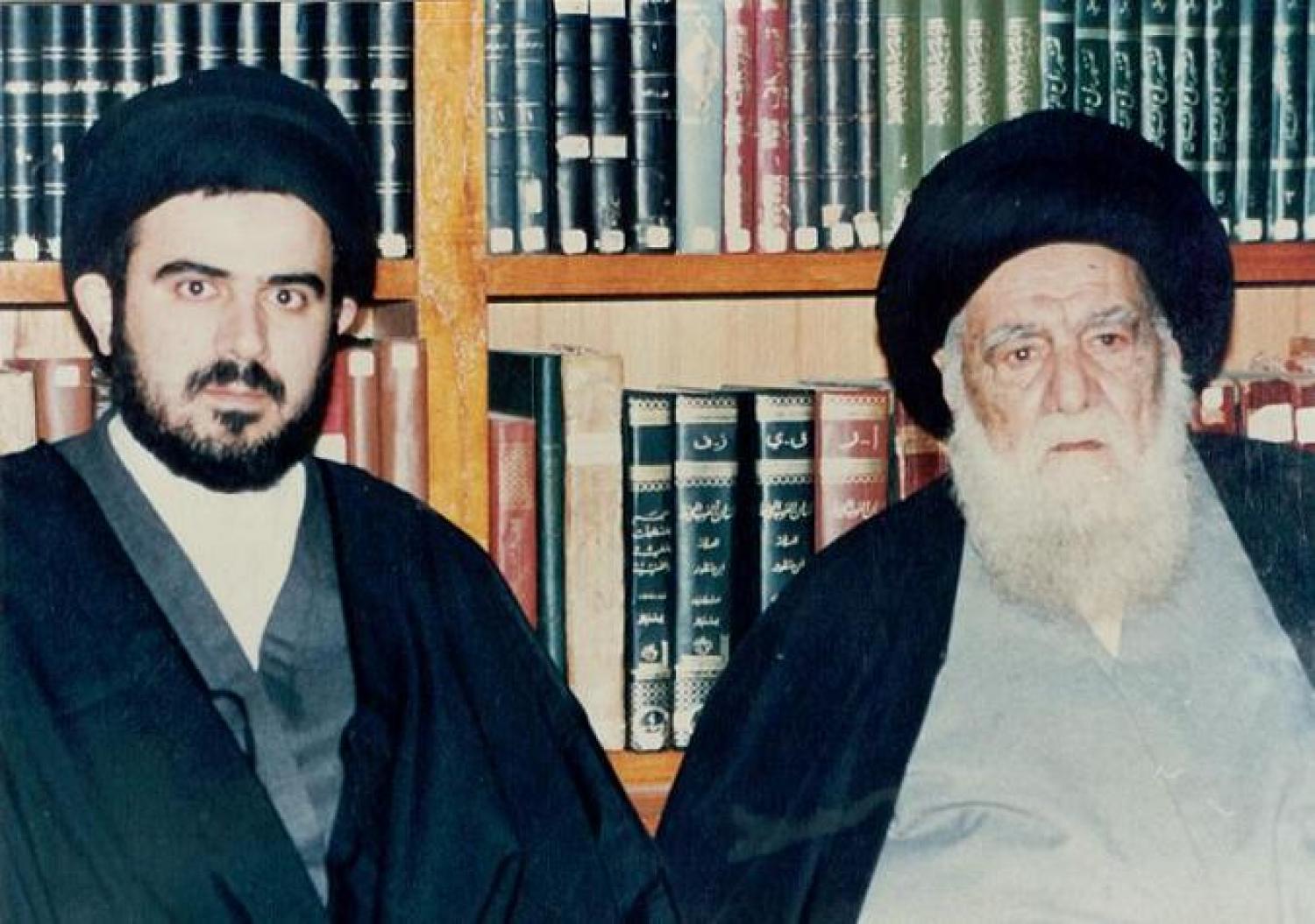 سماحة السيد الخوئي ونجله السيد مجيد الخوئي ( قدس سرهما )