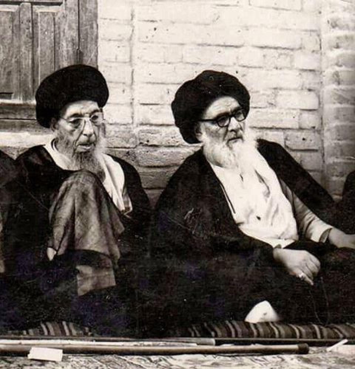 السيد ابوالقاسم الخوئي و مرجع الطائفة السيد محسن الحكيم ( قدس الله نفسيهما )