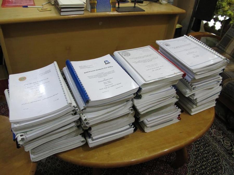 زيارة وفد مكتبة الروضة الحيدرية الى جامعة البصرة وجامعة بغداد من اجل التعاون الثقافي مع الجامعات العراقية والمؤسسات الثقافية