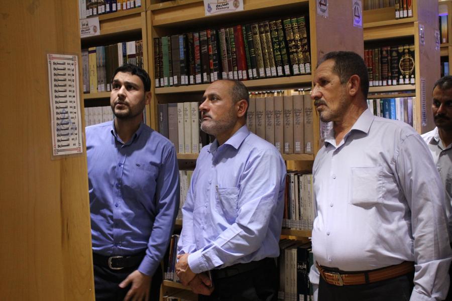معتمدي المرجعية في محافظة البصرة في ضيافة مكتبة الروضة الحيدرية 