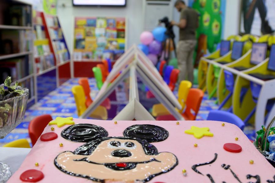 افتتاح مكتبة الطفل من ضمن المشاريع المستحدثة في مكتبة الروضة الحيدرية 