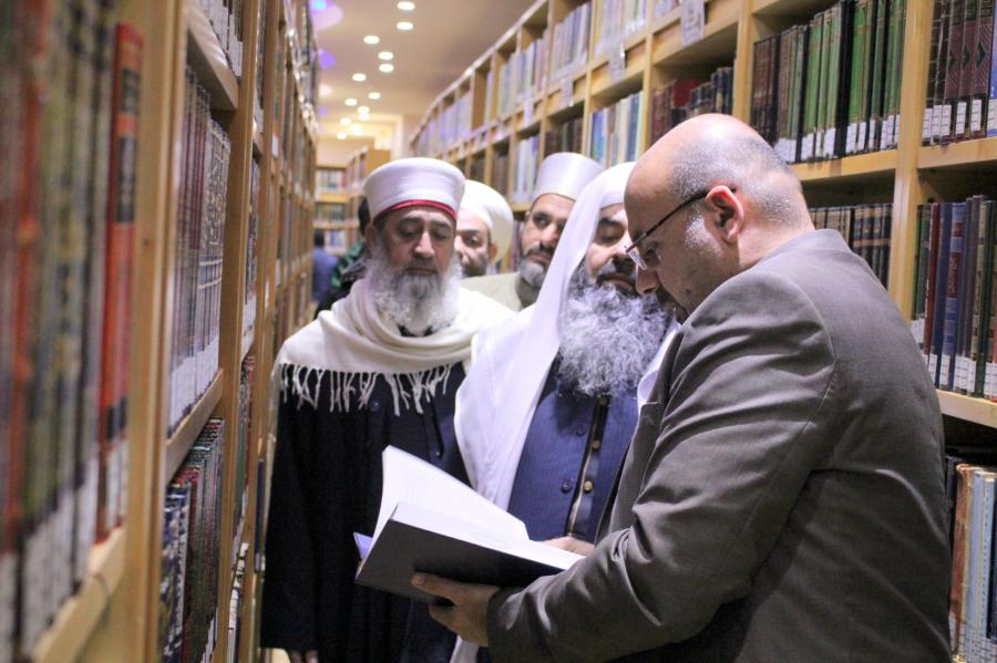 زيارة وفد من (جمعية علماء تركمان العراق) الى مكتبة الروضة الحيدرية 
