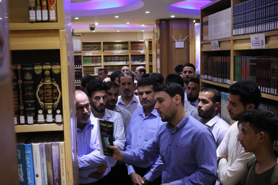 معتمدي المرجعية في محافظة البصرة في ضيافة مكتبة الروضة الحيدرية 