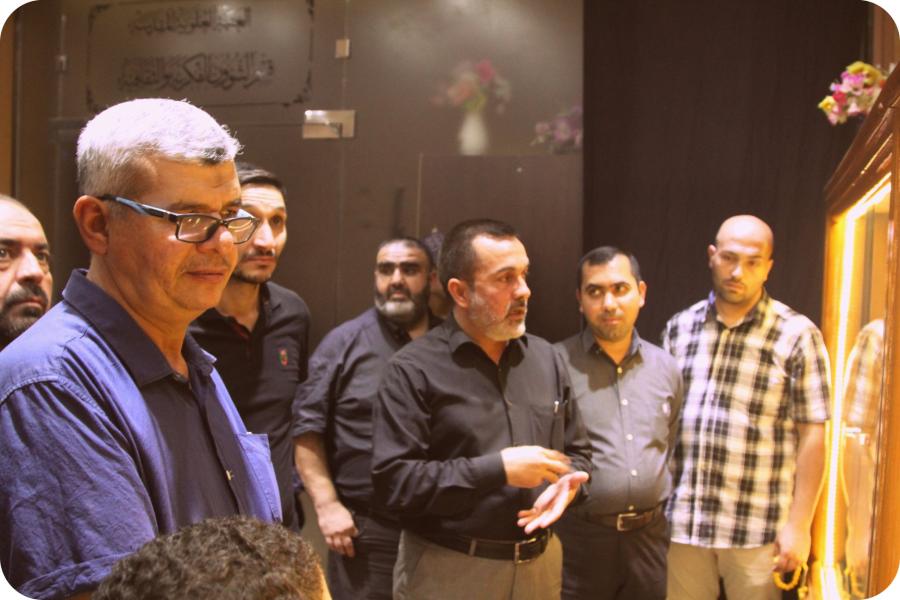 مكتبة الروضة الحيدرية ترحب بأساتذة جامعة بغداد 
