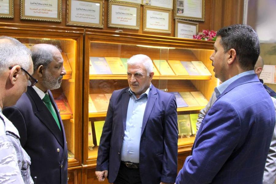 سفير جمهورية سريلانكا اللواء نيرانجان اسوكا راناسنغها في ضيافة مكتبة الروضة الحيدرية 