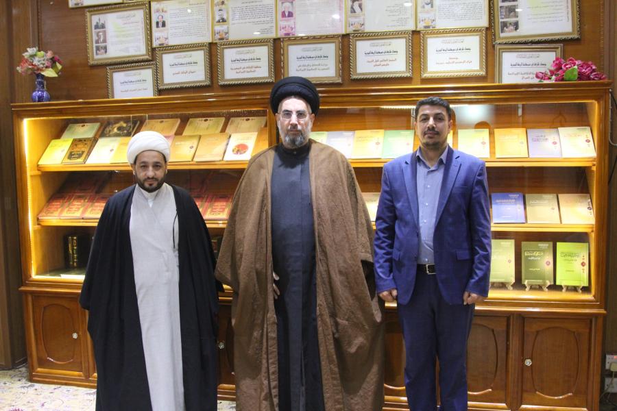 العتبة العباسية المقدسة - مركز ابو الفضل العباس (عليه السلام) في ضيافة مكتبة الروضىة الحيدرية 