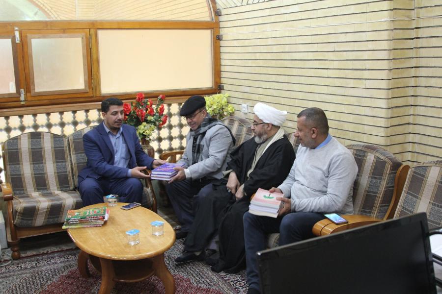 العتبة العباسية المقدسة - مركز ابو الفضل العباس (عليه السلام) في ضيافة مكتبة الروضىة الحيدرية 