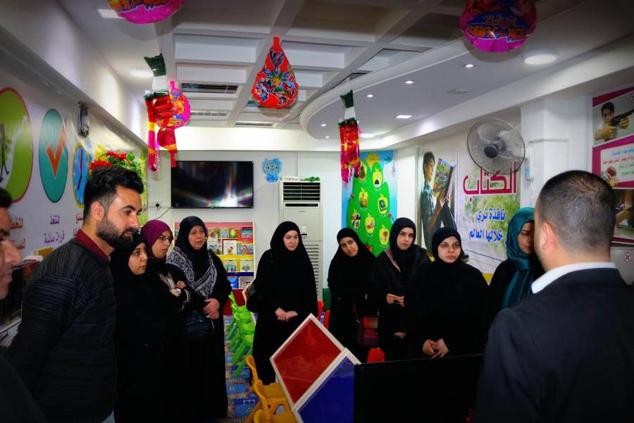 مجموعة من كوادر المكتبات اللبنانية ومتخصصيها في ضيافة مكتبة الروضة الحيدرية