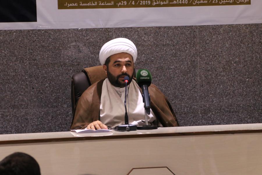 الشؤون الفكرية والثقافية يستضيف العلامة محمد صادق الخرسان في محاضرة حول (أُسس اختيار الموظفين في نهج البلاغة)