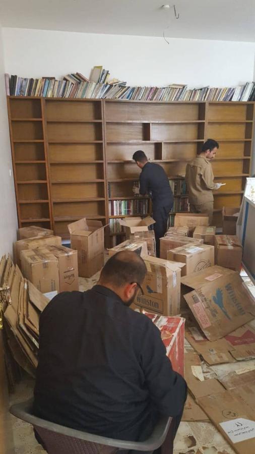 مكتبة رئيس اتحاد أدباء النجف تدخل ضمن اروقة مكتبة الروضة الحيدرية .‏