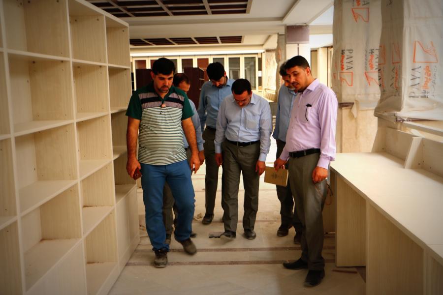 الكوادر الهندسية في العتبة العلوية المقدسة تعلن عن نسب إنجاز متقدمة في البناية الجديدة لمكتبة الروضة الحيدرية