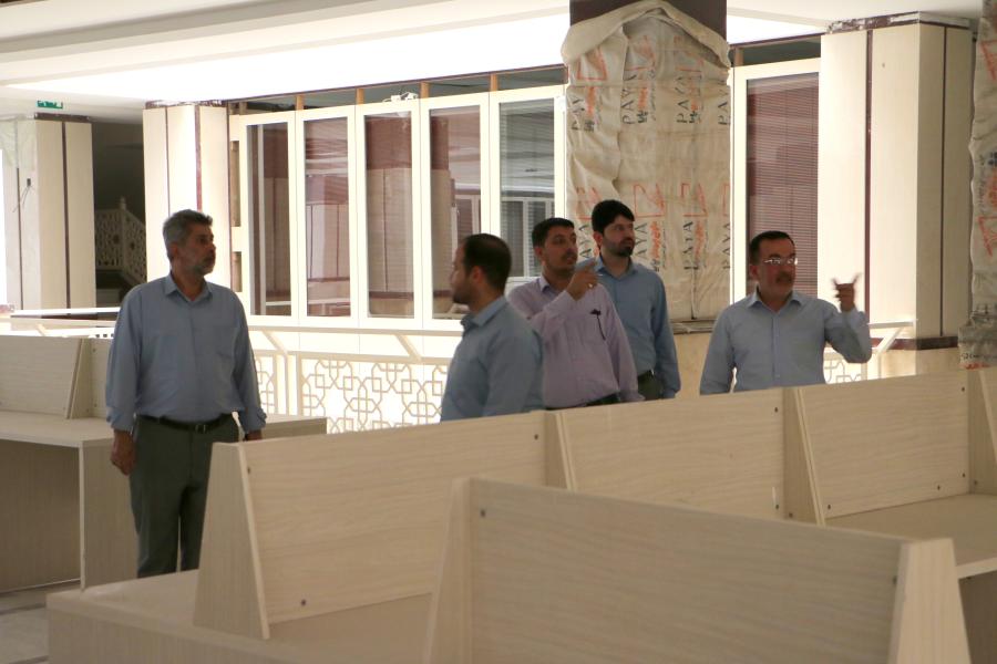 الكوادر الهندسية في العتبة العلوية المقدسة تعلن عن نسب إنجاز متقدمة في البناية الجديدة لمكتبة الروضة الحيدرية