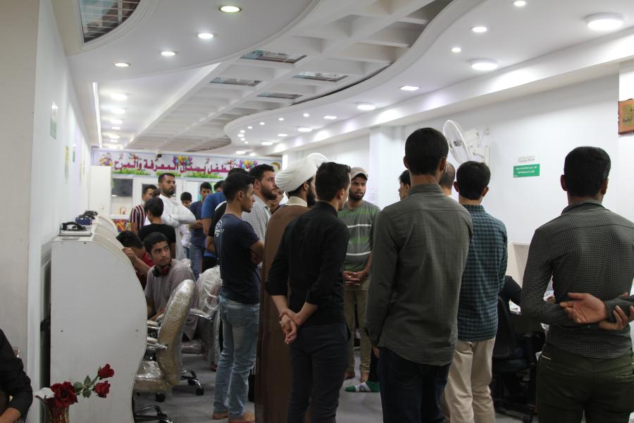 طلاب جامعة المثنى في ضيافة مكتبة الروضة الحيدرية 