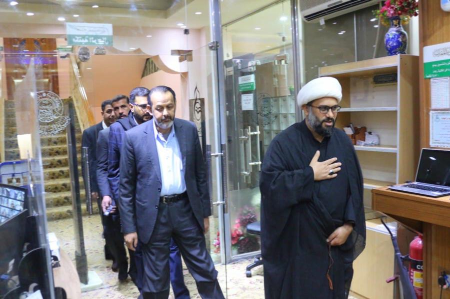 مَجمع الروضة الحيدرية الفكري والثقافي يستقبل وفد من مركز تراث البصرة 