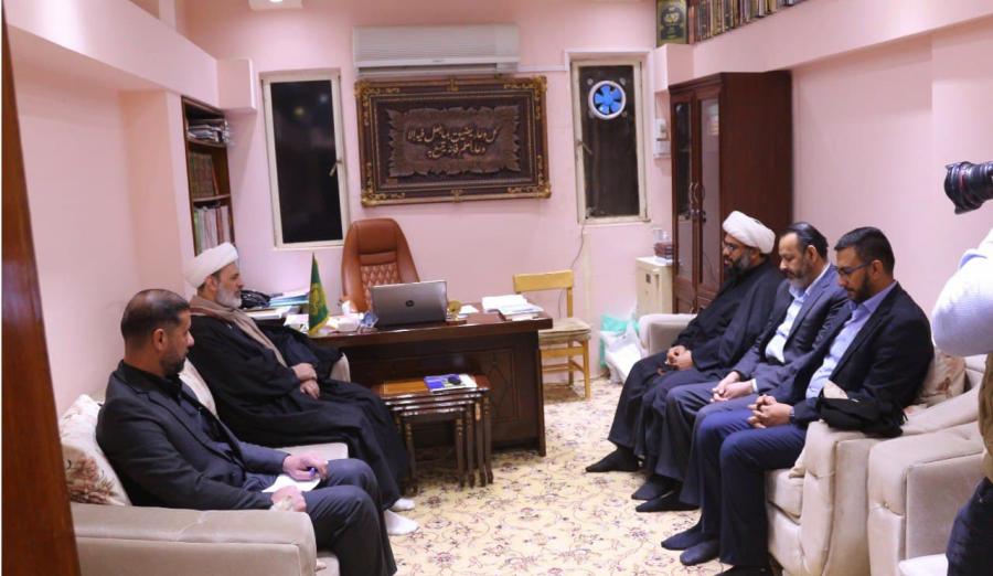 مَجمع الروضة الحيدرية الفكري والثقافي يستقبل وفد من مركز تراث البصرة 