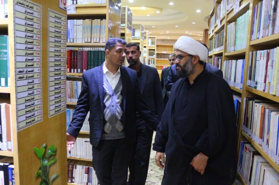 مَجمع الروضة الحيدرية الفكري والثقافي يستقبل وفد من مركز تراث البصرة 
