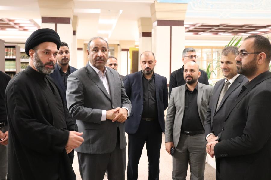 وزير الثقافة يُعلن من العتبة العلوية المقدسة عن مُذكّرة تفاهم بين الوزارة ومكتبة الروضة الحيدرية