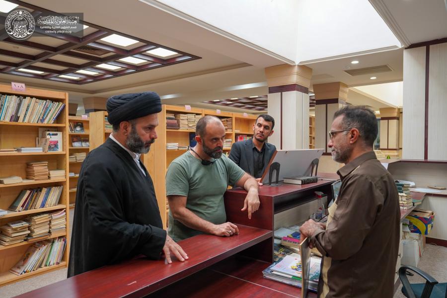 المكتبة الحيدرية تستقبل وفداً من دولة لبنان الشقيقة لبحث وثائق تتعلق بالقضية الفلسطينية