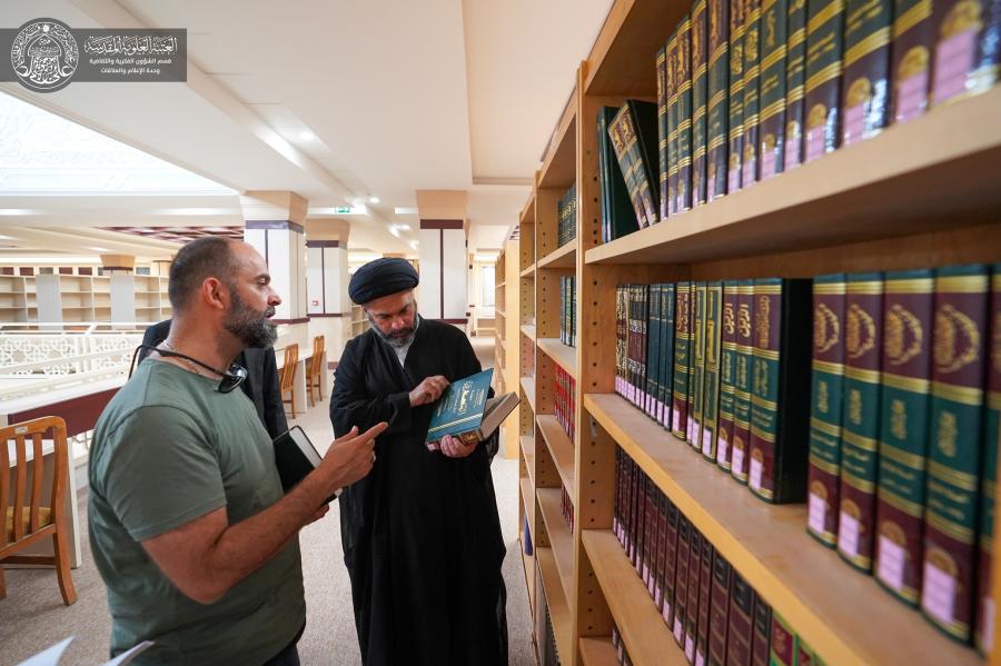 المكتبة الحيدرية تستقبل وفداً من دولة لبنان الشقيقة لبحث وثائق تتعلق بالقضية الفلسطينية