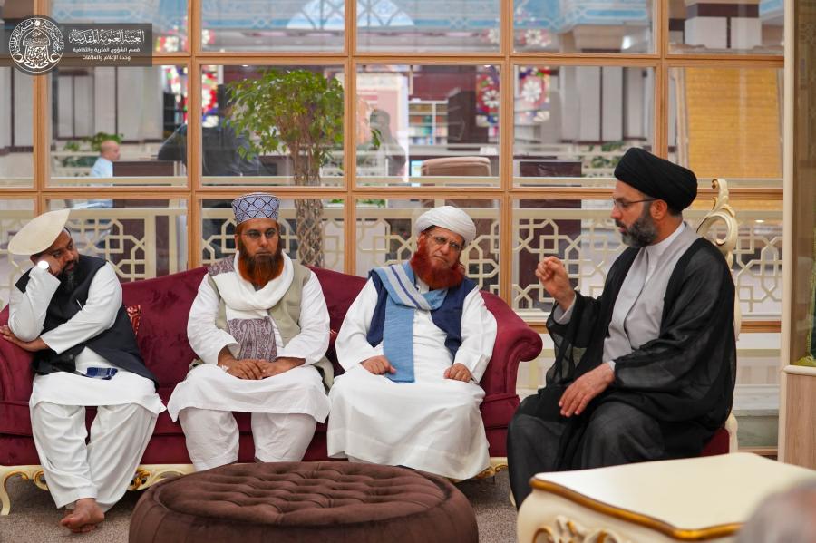  وفد من العلماء والباحثين من دولة باكستان يطلع على المعالم الفكرية والأدبية والعلمية في مكتبة الروضة الحيدرية