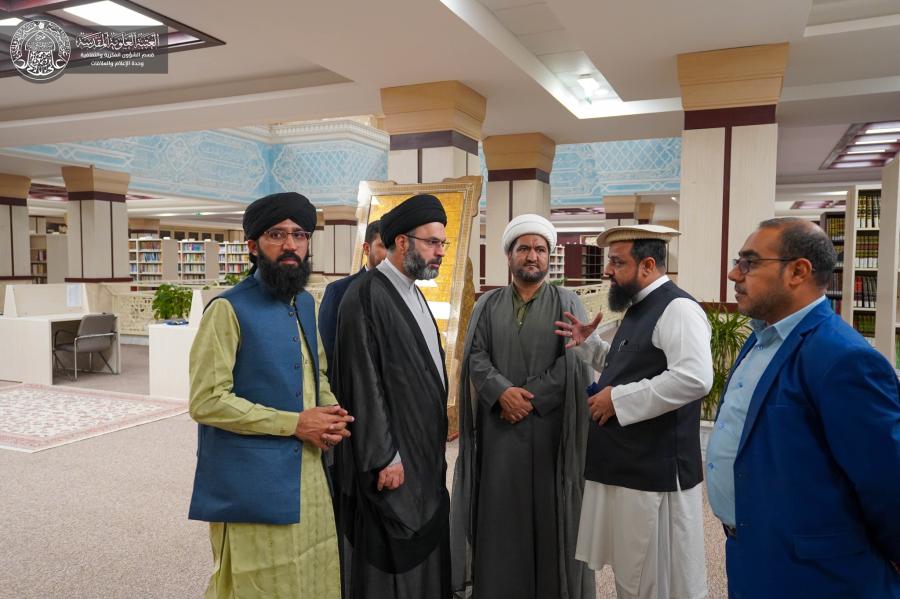  وفد من العلماء والباحثين من دولة باكستان يطلع على المعالم الفكرية والأدبية والعلمية في مكتبة الروضة الحيدرية