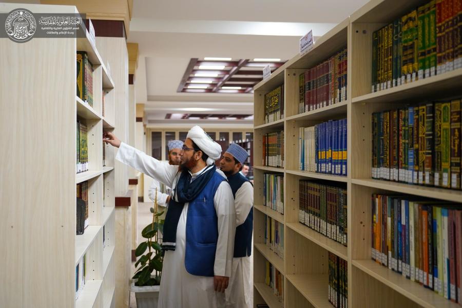  وفد من العلماء والباحثين من دولة باكستان يطلع على المعالم الفكرية والأدبية والعلمية في مكتبة الروضة الحيدرية