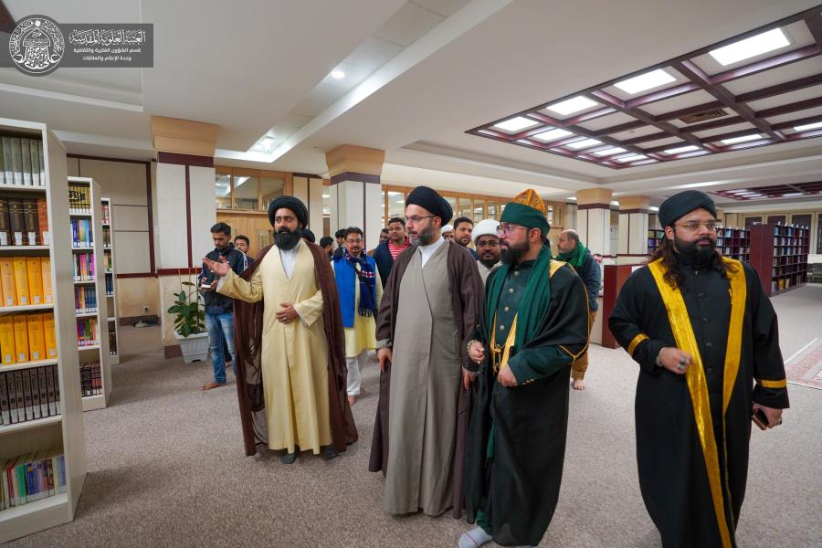 وفد الطريقة القادرية من الهند يزور قسم الشؤون الفكرية والثقافية في العتبة العلوية المقدسة