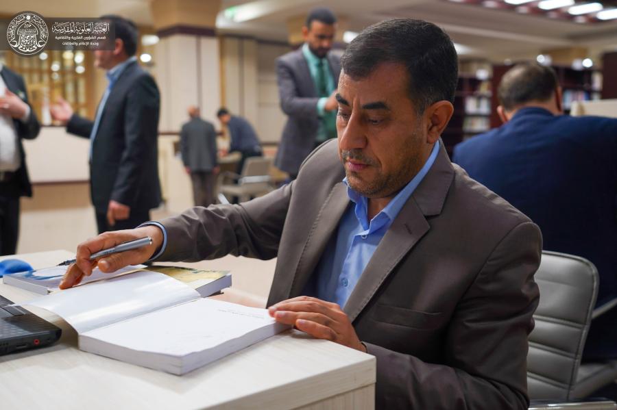 وفود جامعية تزور مكتبة الروضة الحيدرية في العتبة العلوية المقدسة