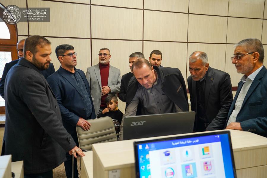 قسم الشؤون الفكرية والثقافية يستضيف وفداً قرآنيّاً من محافظة كركوك