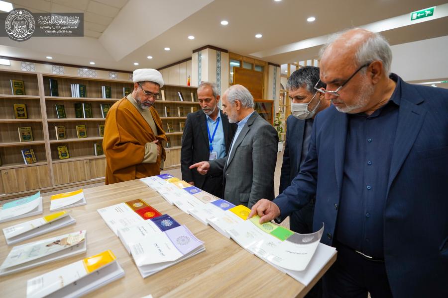 وفد أكاديمي من جامعة شيراز الدولية يزور قسم الشؤون الفكرية والثقافية في العتبة العلوية المقدسة