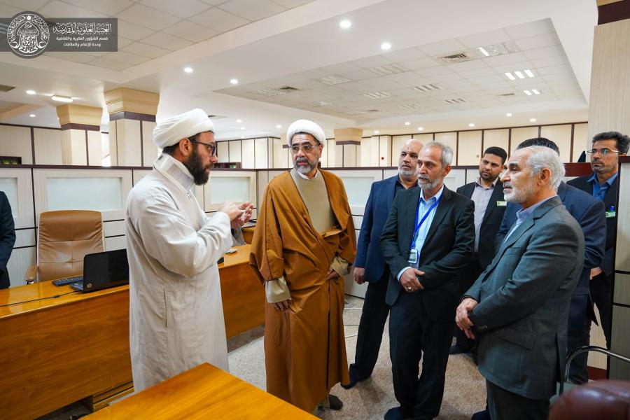 وفد أكاديمي من جامعة شيراز الدولية يزور قسم الشؤون الفكرية والثقافية في العتبة العلوية المقدسة