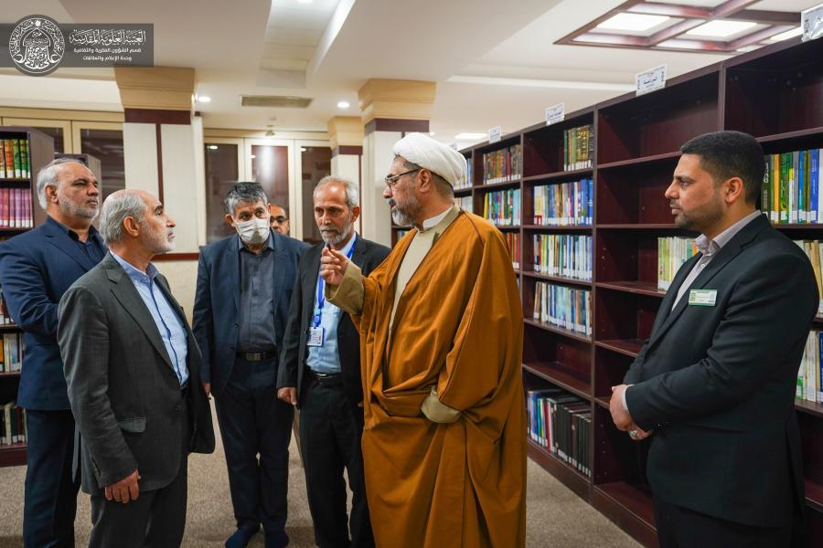 وفد أكاديمي من جامعة شيراز الدولية يزور قسم الشؤون الفكرية والثقافية في العتبة العلوية المقدسة