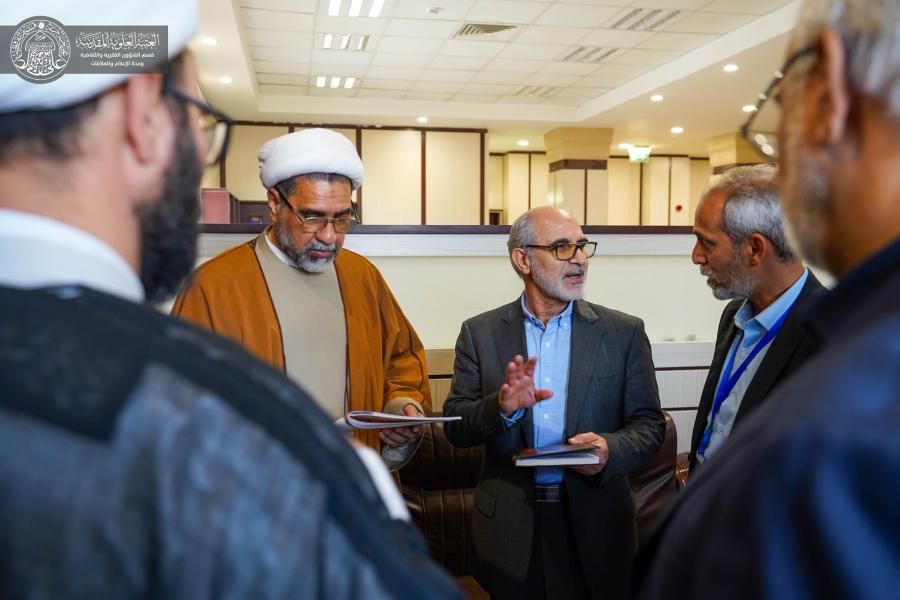 وفد أكاديمي من جامعة شيراز الدولية يزور قسم الشؤون الفكرية والثقافية في العتبة العلوية المقدسة