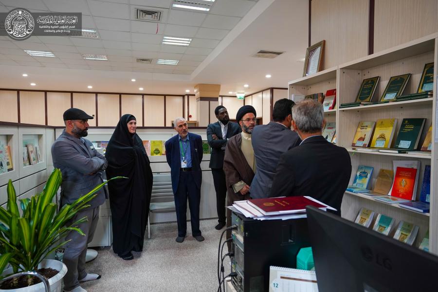 مستبصرة من إيطاليا تزور قسم الشؤون الفكرية والثقافية في العتبة العلوية المقدسة