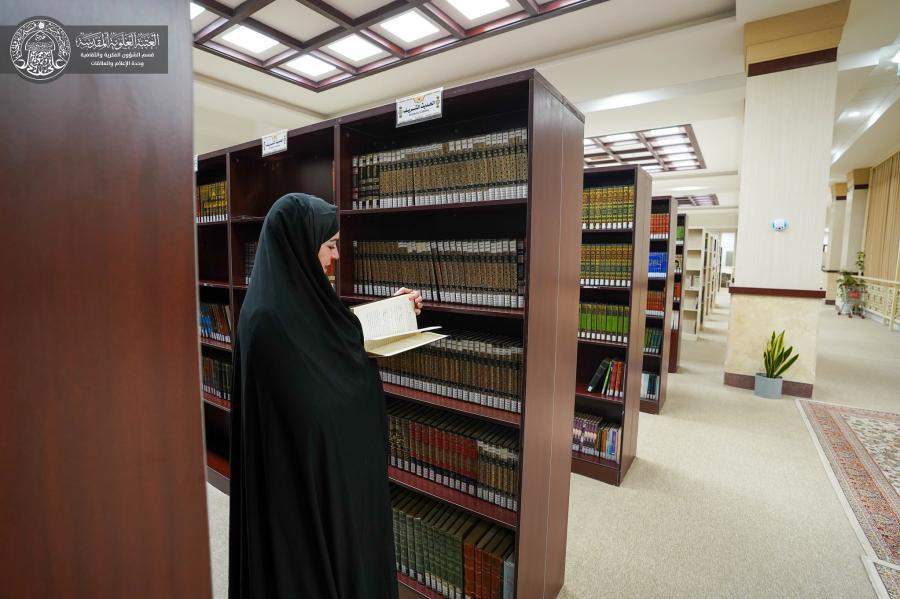 مستبصرة من إيطاليا تزور قسم الشؤون الفكرية والثقافية في العتبة العلوية المقدسة