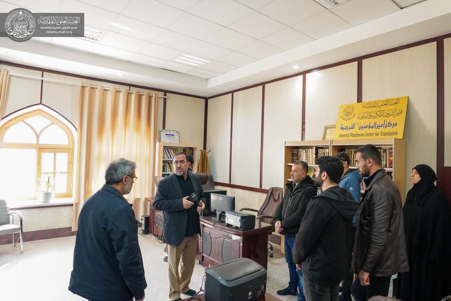 وفد من الزوّار الأتراك في ضيافة العتبة العلوية المقدسة