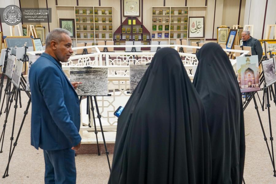 وفد من المكتبة المركزية العامة في الكوفة يزور مكتبة الروضة الحيدرية