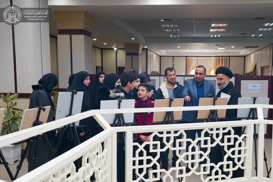 مركز التبليغ القرآني الدولي في العتبة الحسينية المقدسة يزور قسم الشؤون الفكرية والثقافية