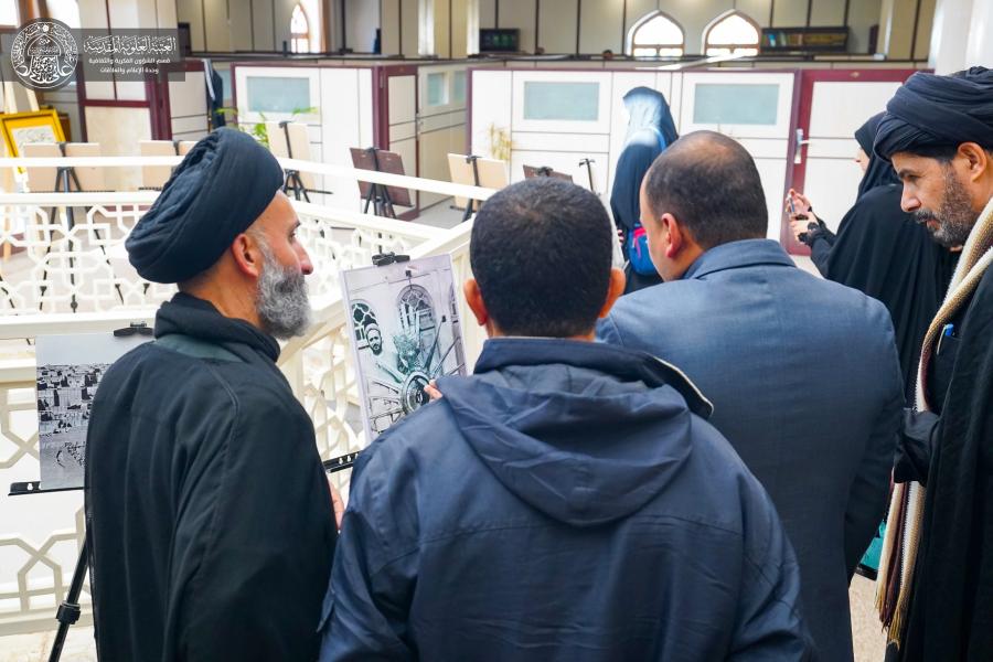 مركز التبليغ القرآني الدولي في العتبة الحسينية المقدسة يزور قسم الشؤون الفكرية والثقافية