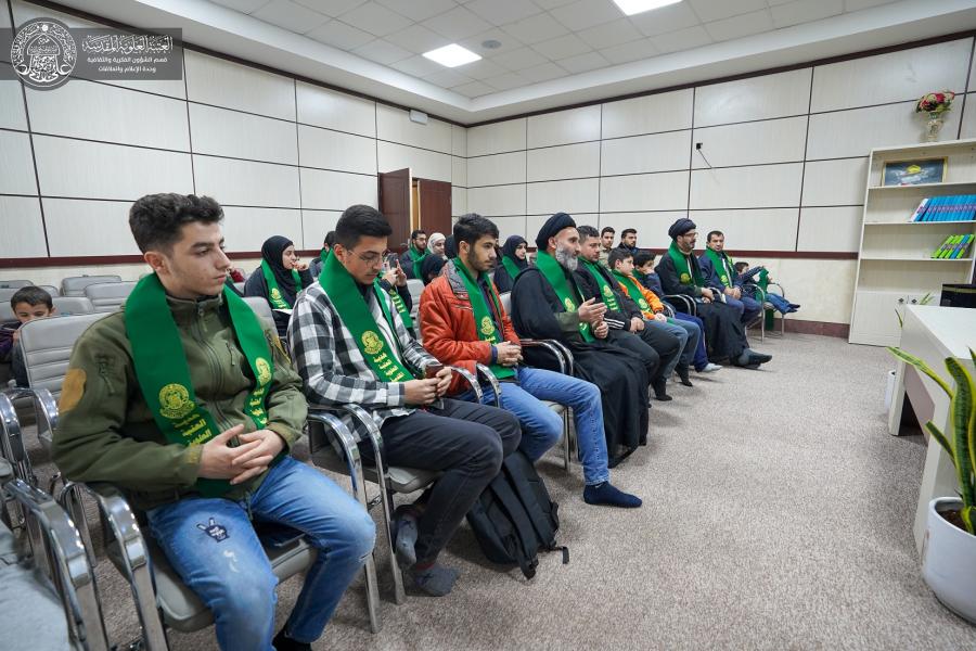 مركز التبليغ القرآني الدولي في العتبة الحسينية المقدسة يزور قسم الشؤون الفكرية والثقافية
