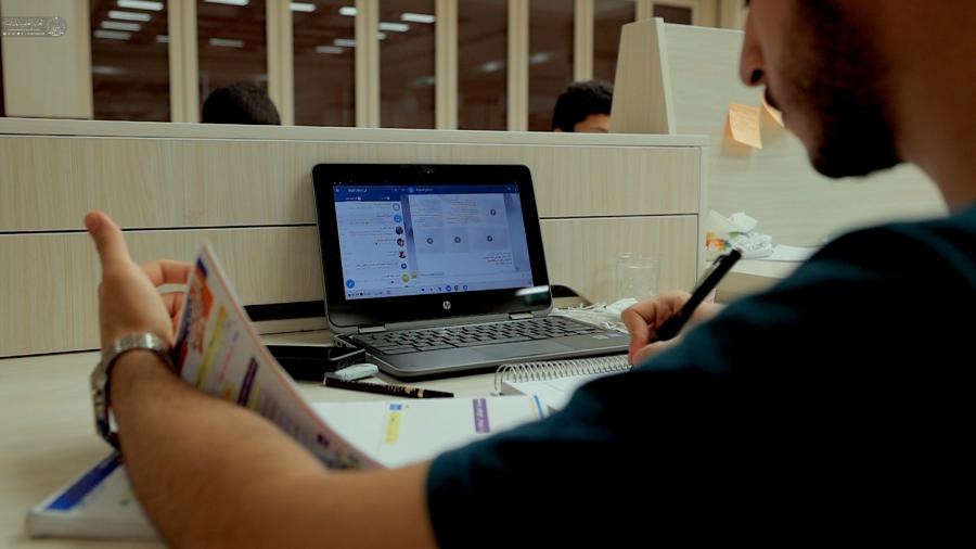 العتبة العلوية المقدسة تهيئ جناحاً خاصاً بطلبة المدارس لمراجعة دروسهم استعداداً للامتحانات النهائية